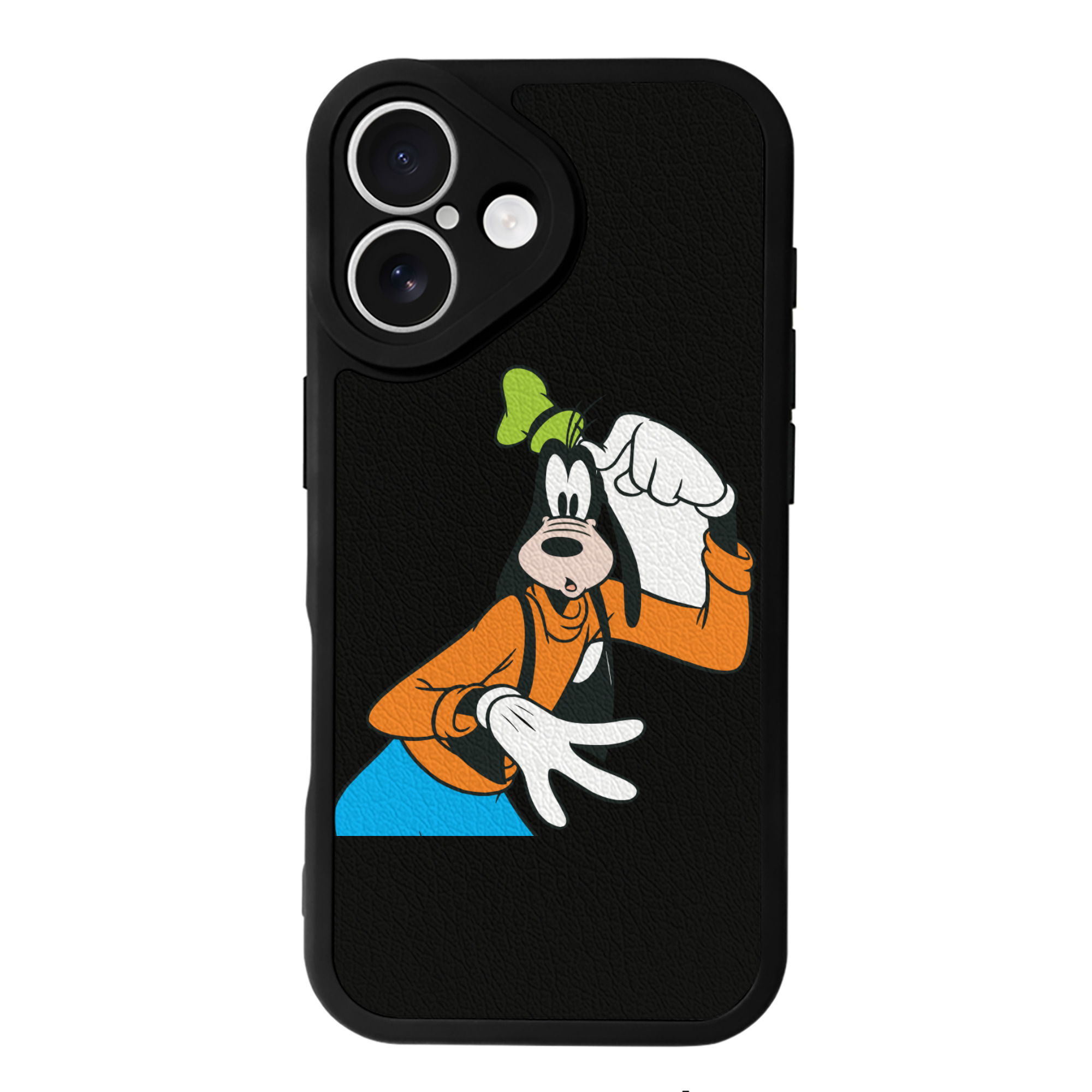 （画像用） ミッキーマウス Mickey Mouse 【iPhone 16シリーズ対応】シリコンスマホケース（レザー調） 材質：シリコン